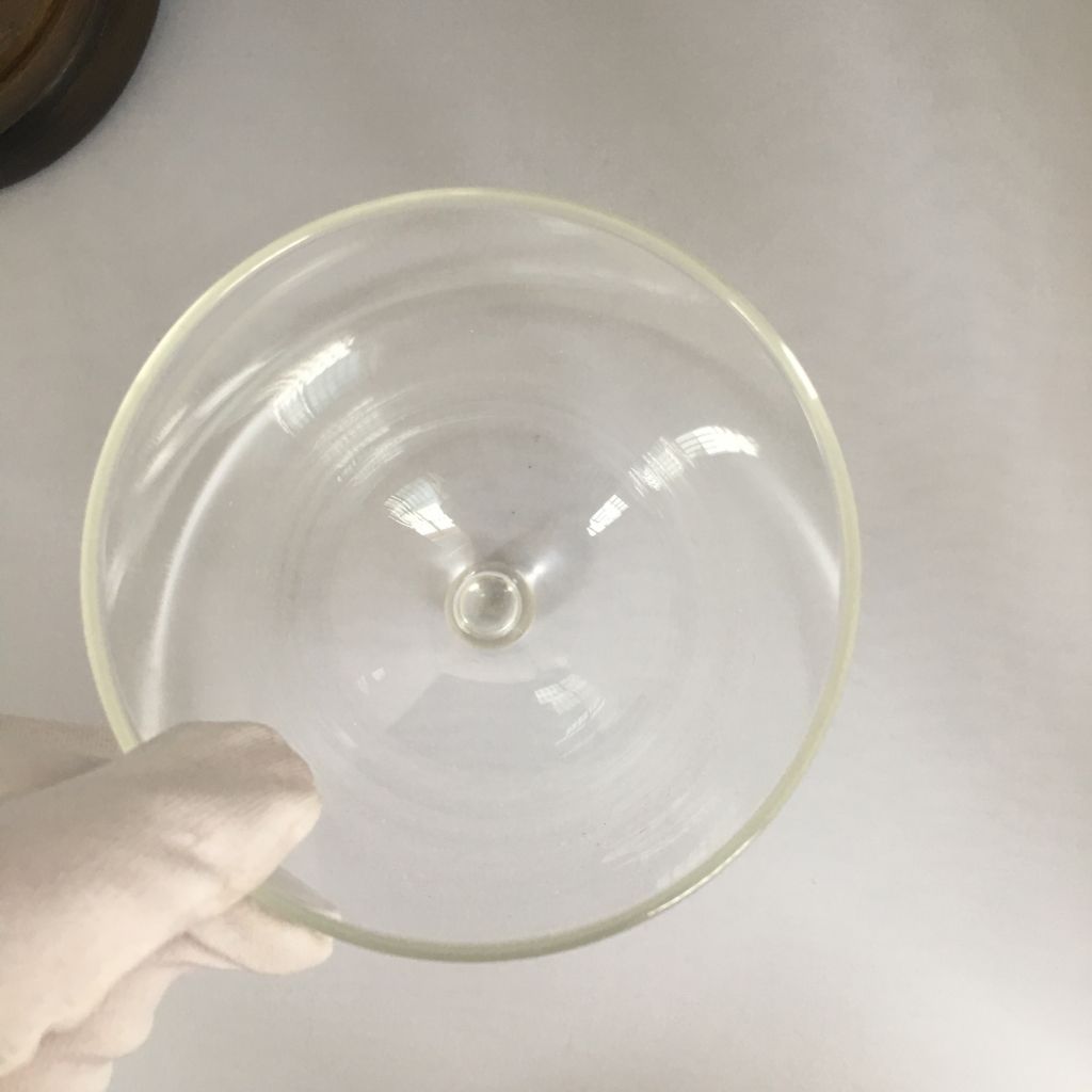 Borosilicate glass bell jar with handle