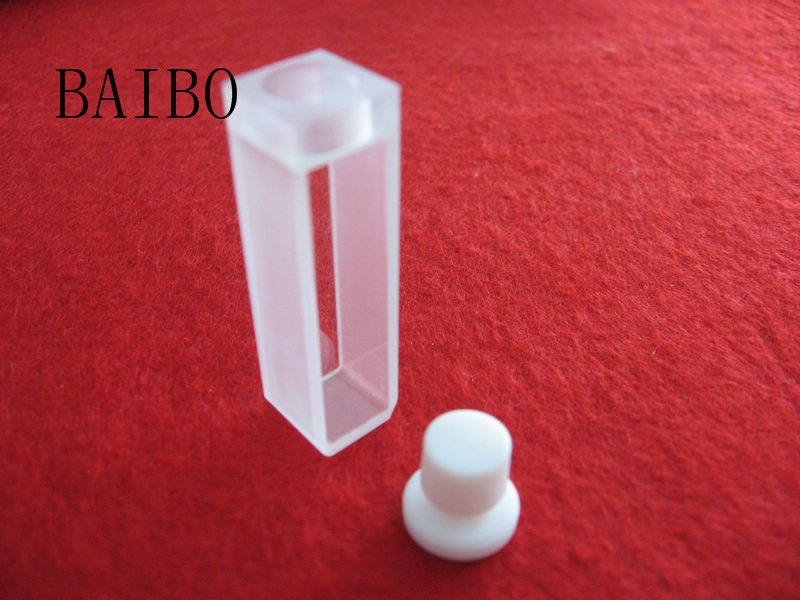 High quality quartz cuvette with frosted wall