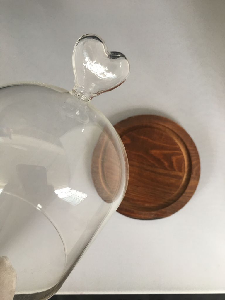 Borosilicate glass cover with handle made in China