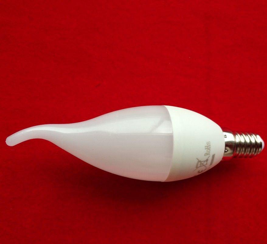 C37 E14 LED 5w bulbs lamps LED Candles Tail shape light bulb lamps