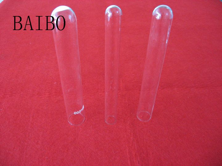 Clear borosilicate glass test tube with high temperature