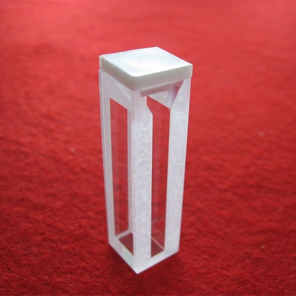 Low price micro quartz cuvette with stopper and lid