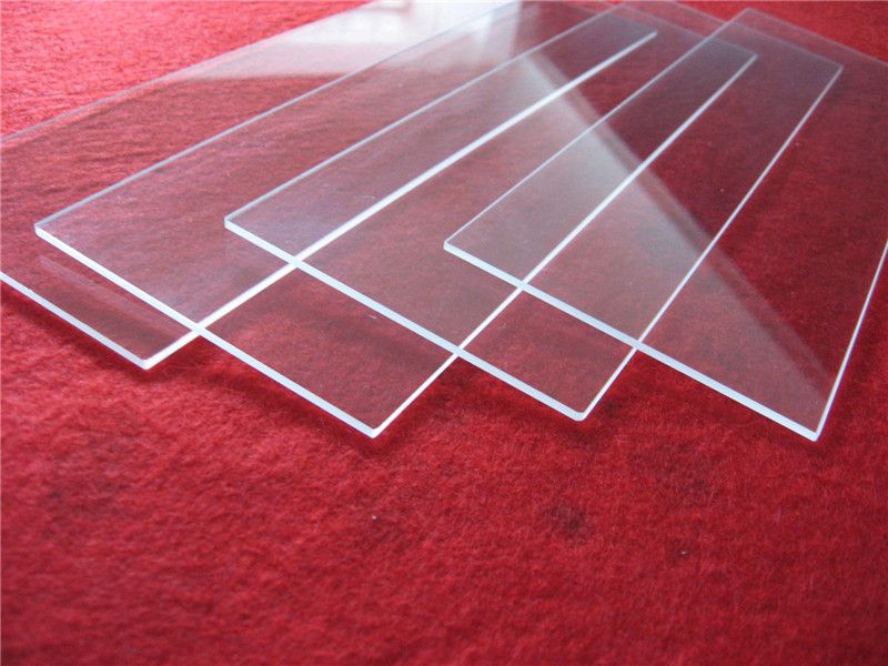 High temperature clear quartz glass sheet