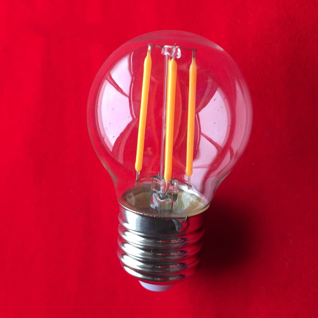 E27 B22 G45 LED filament light bulb