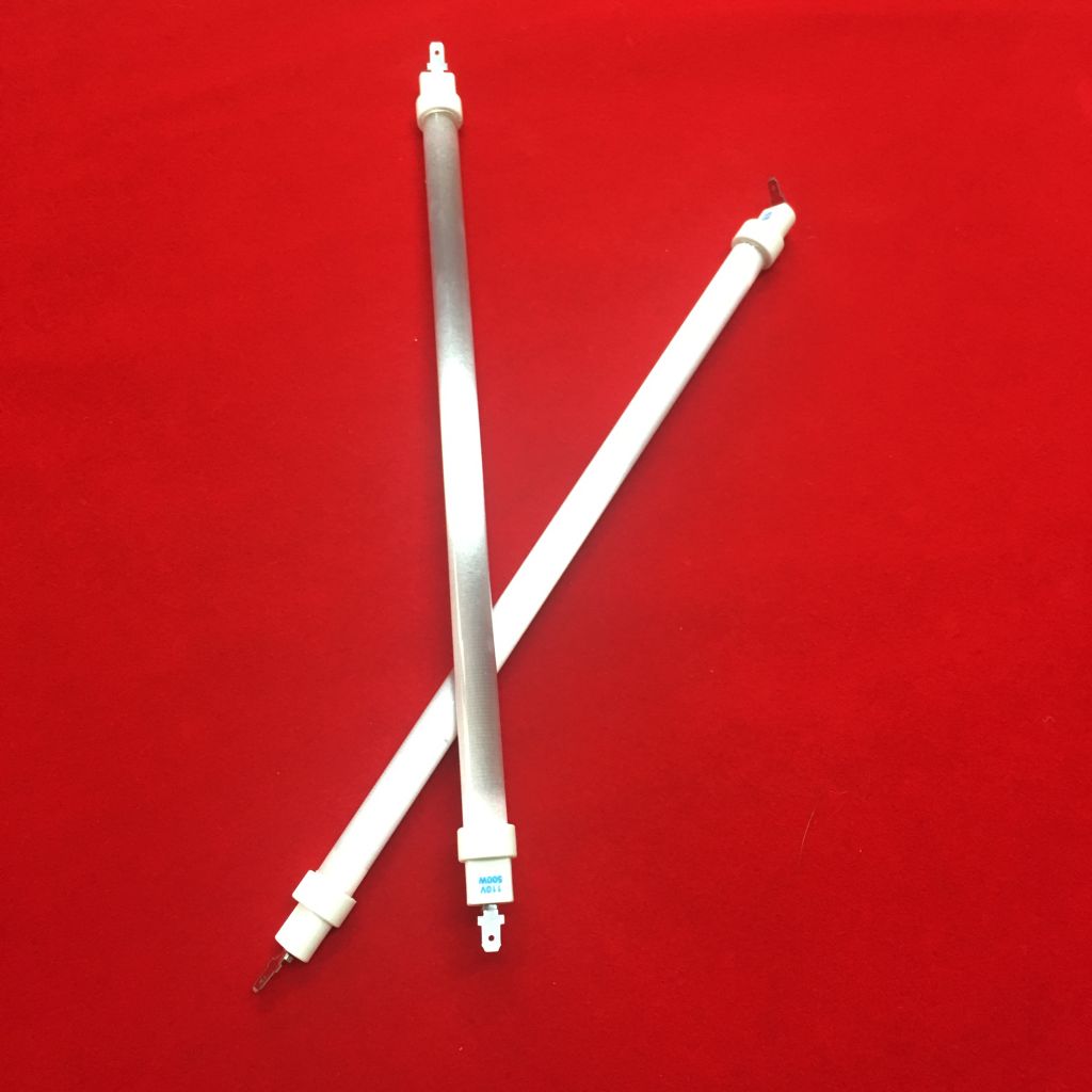 Low price milky white quartz heating tube in various size