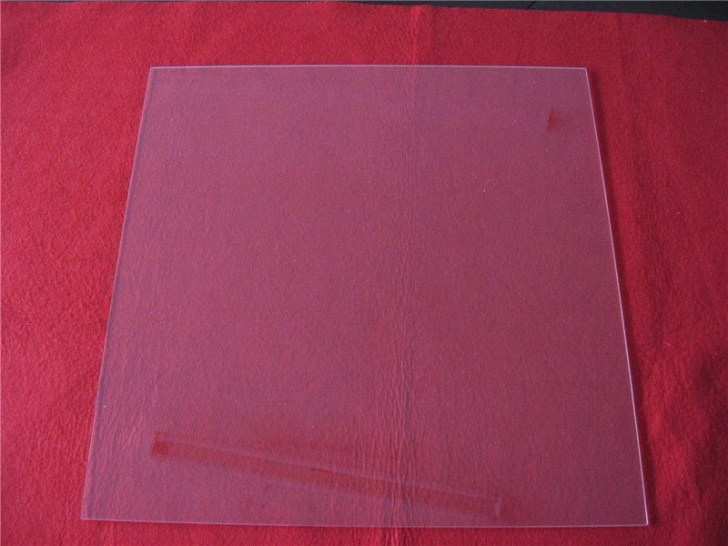 High temperature clear quartz glass sheet