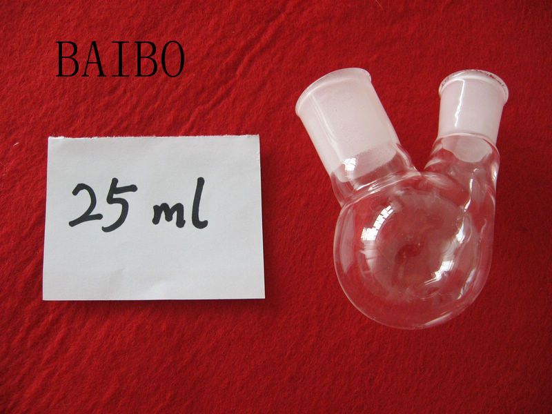Two mouth borosilicate glass flask in various size