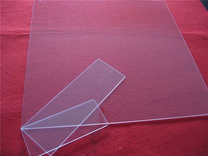 High temperature clear quartz glass sheet