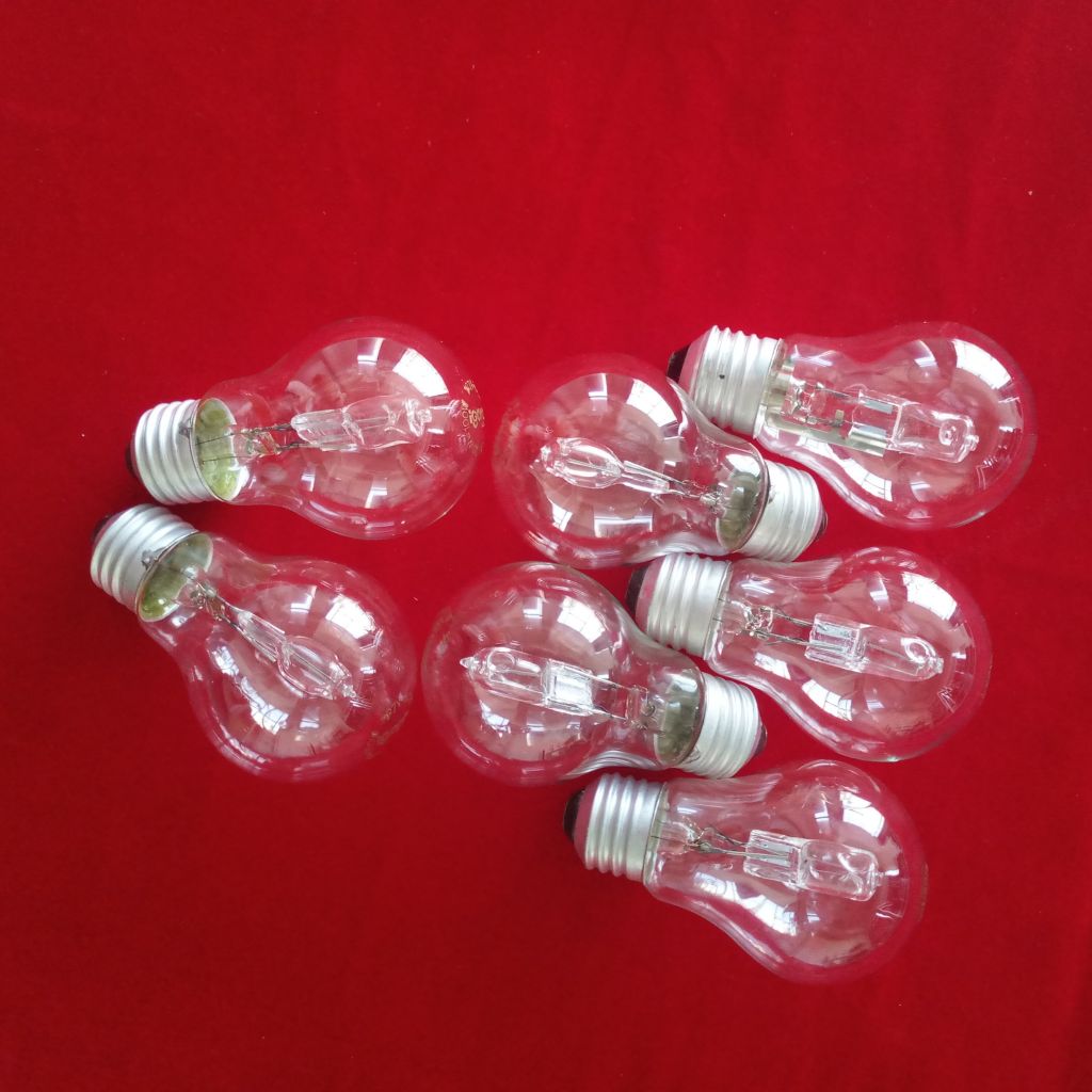 Direct price A55 A60 halogen clear bulb E27 B22 halogen lamp 18W 28W 42W 58W 70W