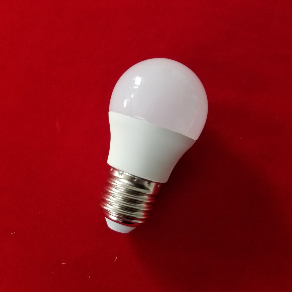 G45-6W-E27 RC 220-240V LED plastic light bulb
