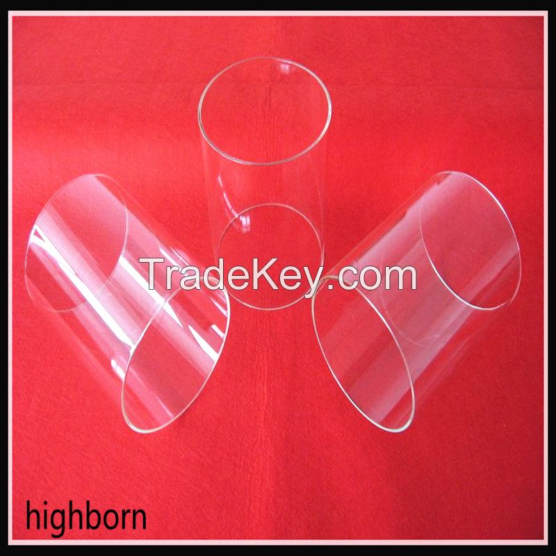 big diameter 320mm free bubble transparent quartz glass pipe