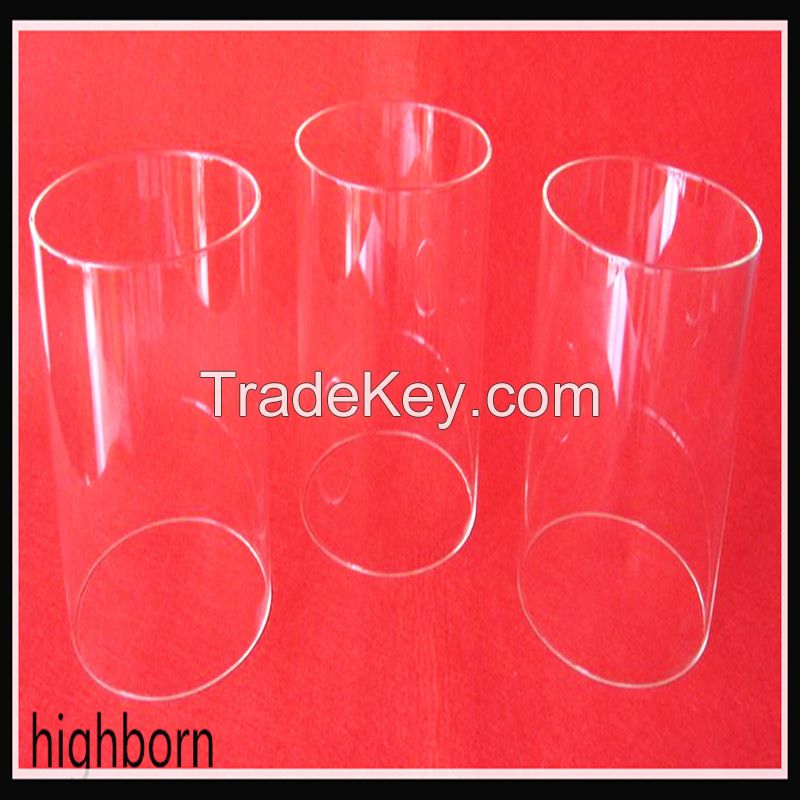 big diameter 320mm free bubble transparent quartz glass pipe