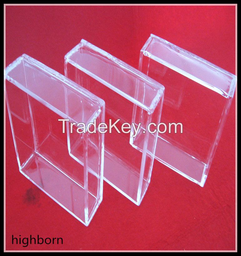 hot selling transparent silica glass container supplier