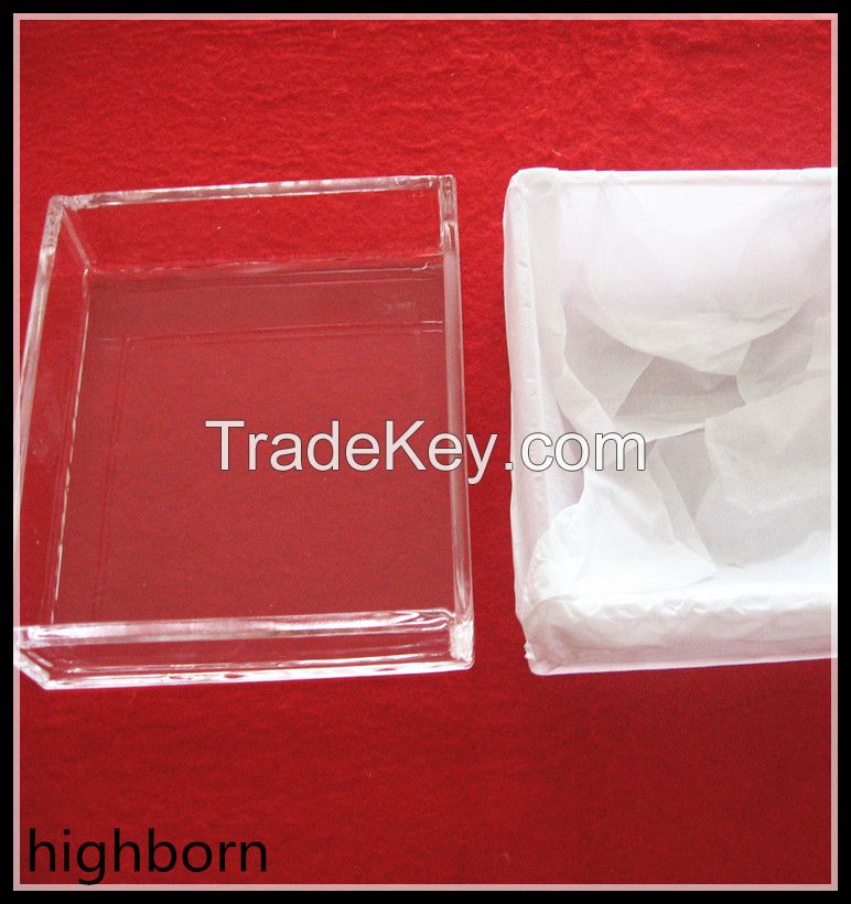 clear quartz glass melting container