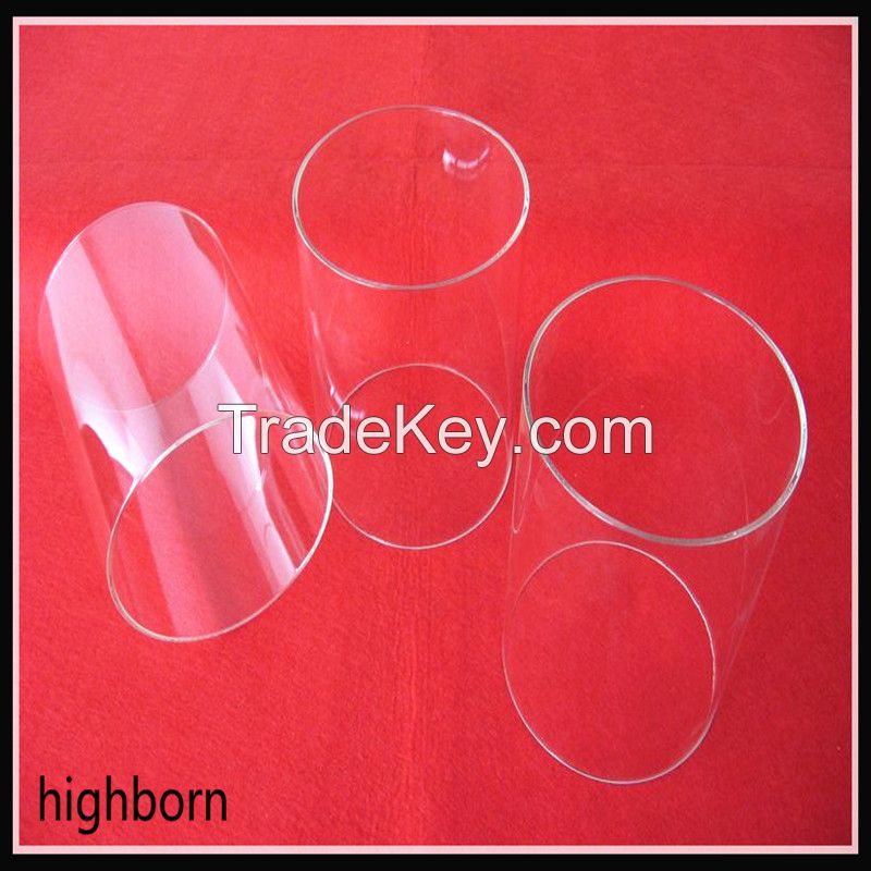 big diameter 320mm free bubble transparent quartz glass pipe