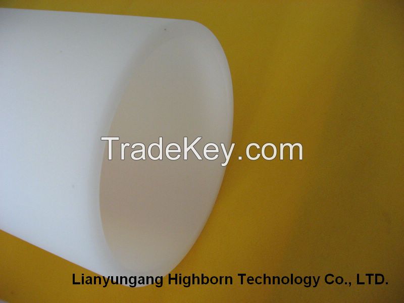 surface polished opaque fused silica glass tube