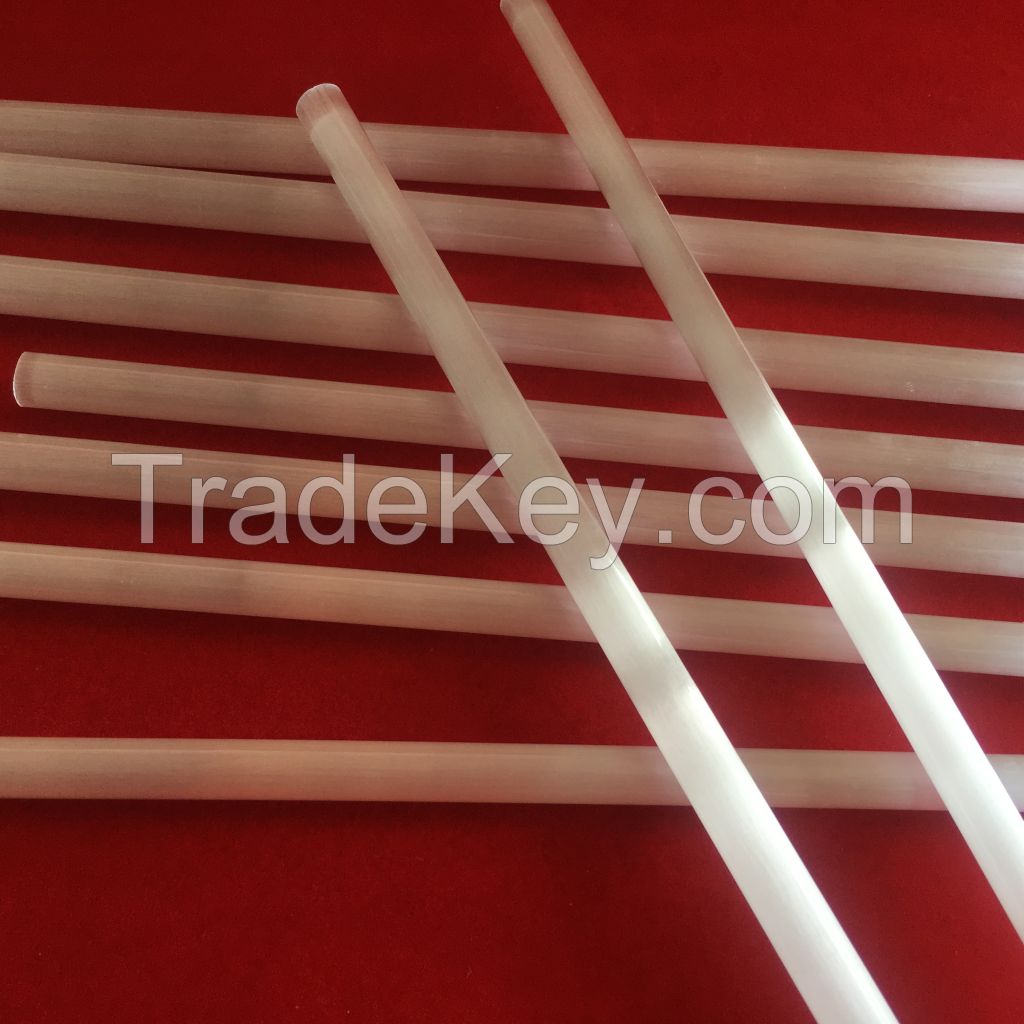 Various sizes milky white fused silica glass tubing 