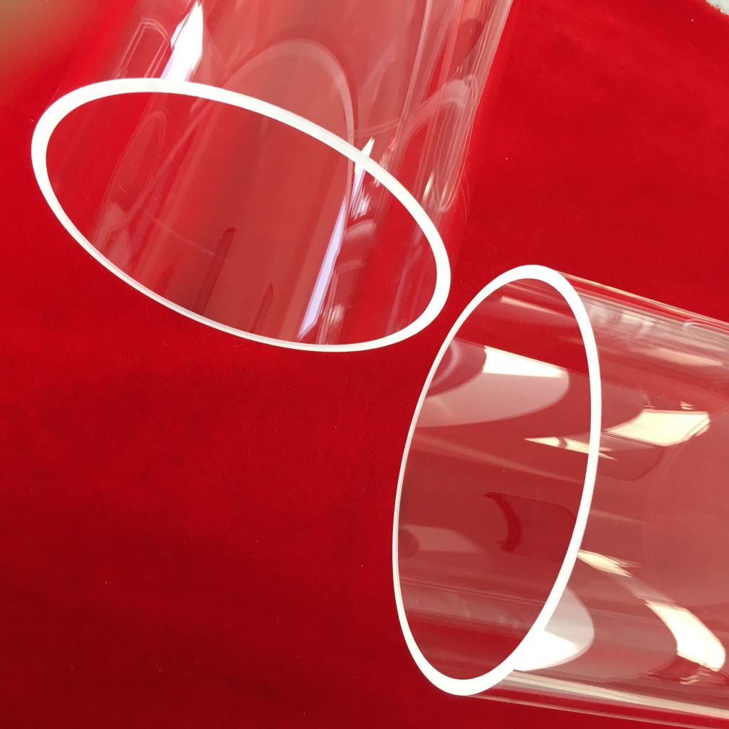 clear high temperature resistence large diameter silica quartz glass cylinder