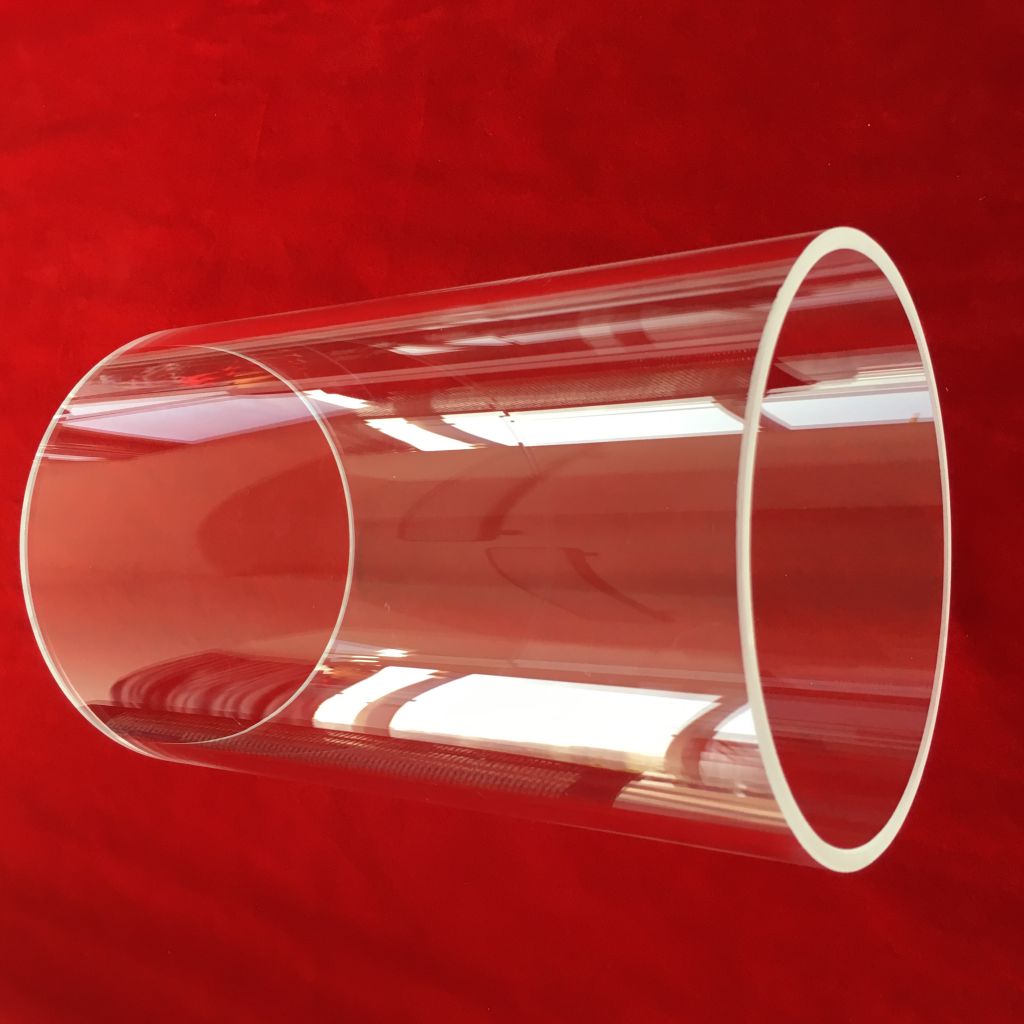 clear high temperature resistence large diameter silica quartz glass cylinder