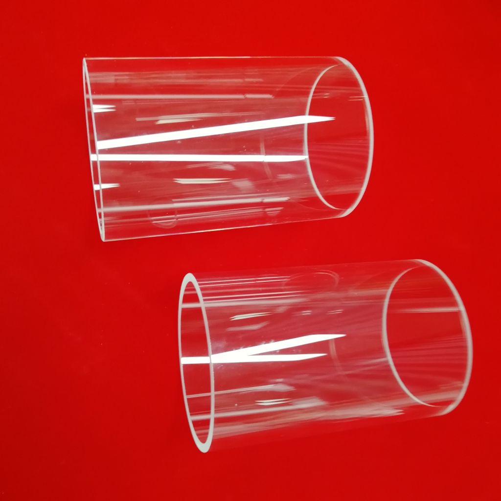 high  acid resistence customize diameter clear fused silica quartz glass cylinder