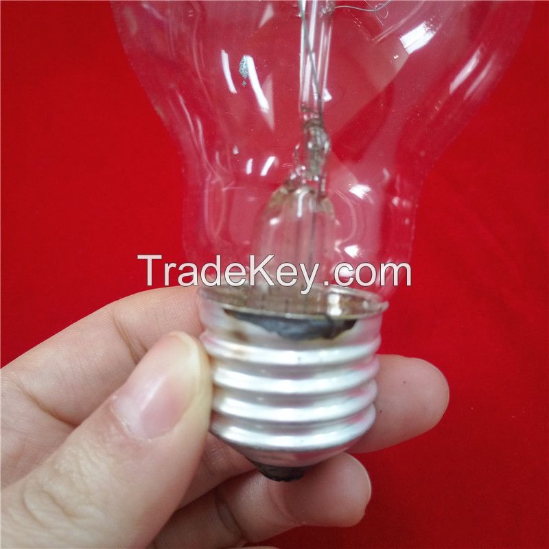 clear shell 100w incandescent lamp filament bulbs