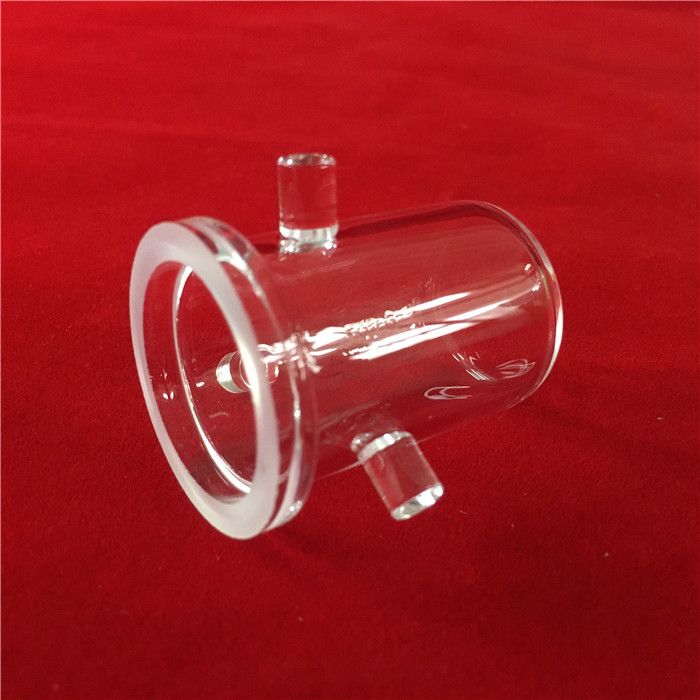 customize clear fused silica quartz glass crucible with legs for industry