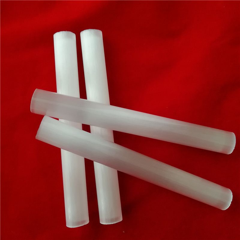 top quality high temperature resistance opaque quartz glass tube milky white tubing