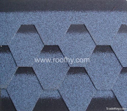 China Blue Color Roofing Asphalt Shingle for Sale