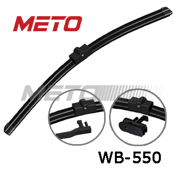 Soft wiper blade WB-550 w/ 100% natural rubber & heated spring steel