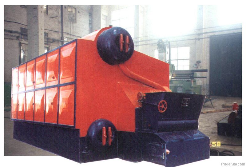 Industrial biomass steam boiler