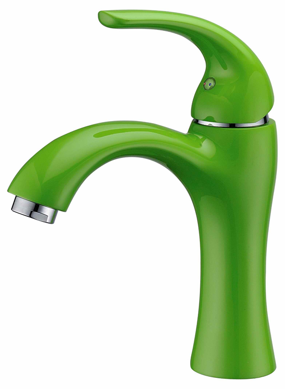 single handle washbasin green color tap mixer faucet