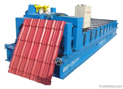 Glazed roofing tile roll forming machine