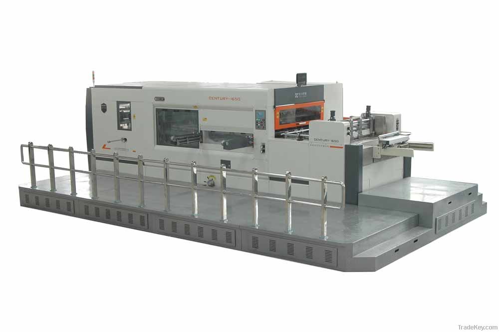 Automatic die cutting machine & creasing with stripping section