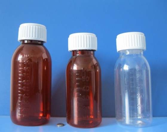 plastic liquid medicine bottles
