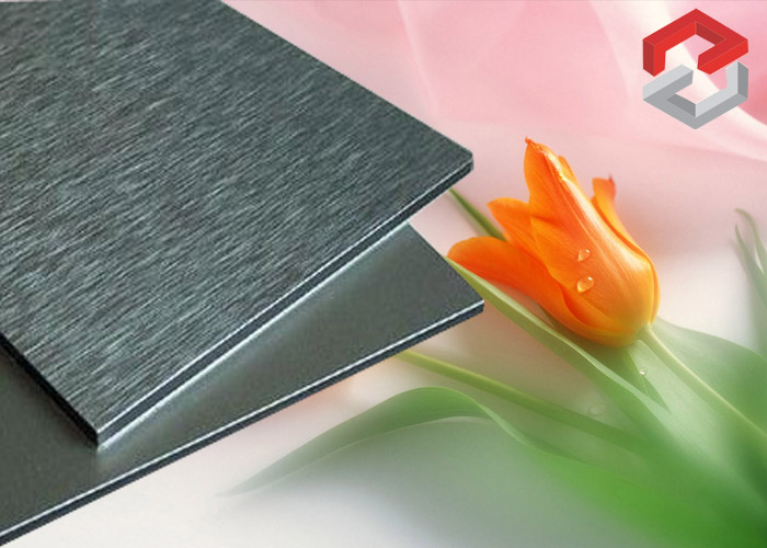 Brush finish aluminum composite plate