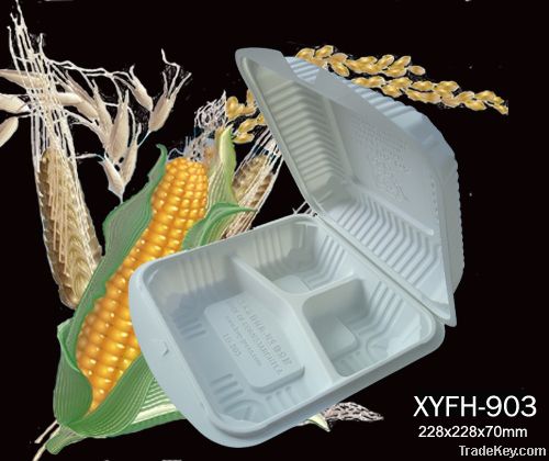 Biodegradeble  Disposable Environmental Cornstarch  Lunch Box
