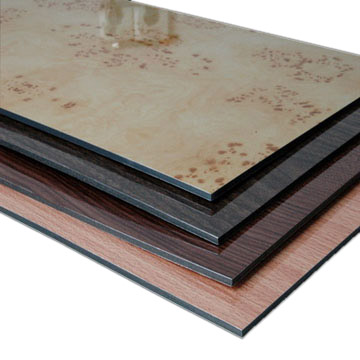 Wooden aluminum honeycomb panel