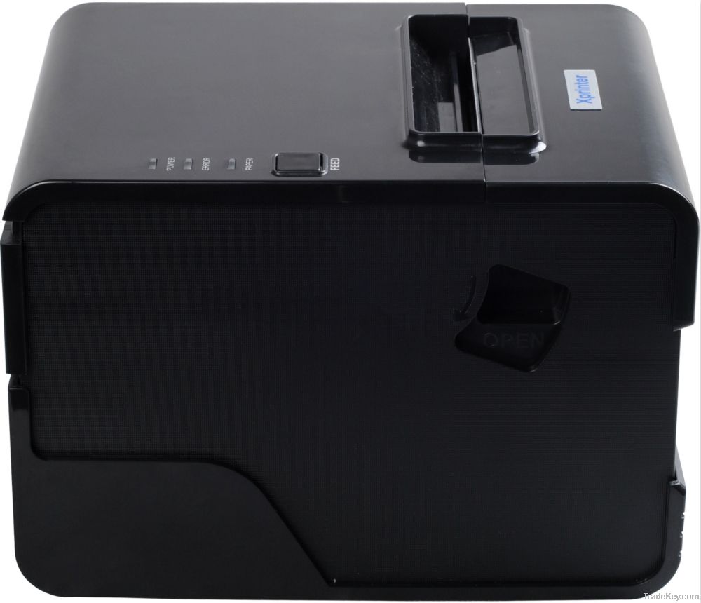 New arrival 80mm Thermal Receipt Printer Kitchen printer with Auto Cutter Partial/Full cutting Serial+USB+LAN interfaces 260mm/s