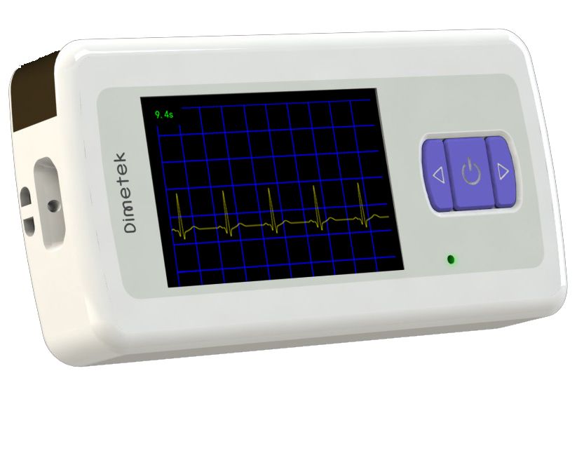 Portable ambulatory ECG device for effective cardiac monitoring heart care device ECG recorder with color screen