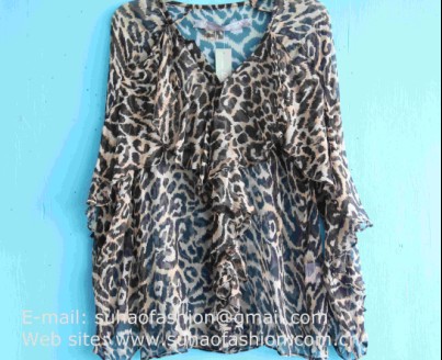 Ladies leopard patten blouse