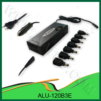 Factory Supply Home/Car Use Universal Laptop  Charger - 120W AC/DC