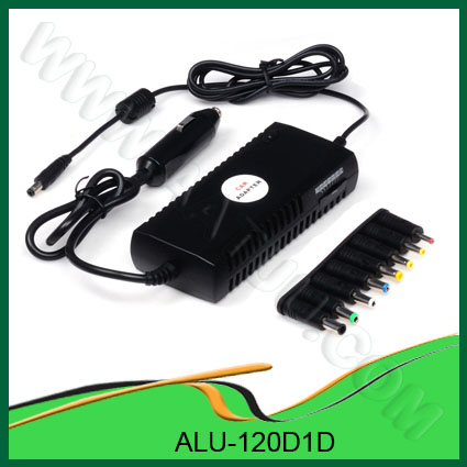 Factory Supply DC 120W Universal Laptop Adapter for Car use with USB