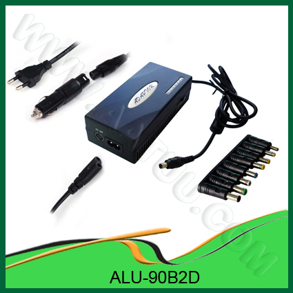 AC&DC 90W 3in1 Universal Laptop Adapter for Home&Car&Airplane use