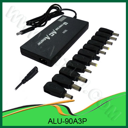 Ultra slim AC 90W Universal Laptop Adapter with LCD, 11output pins