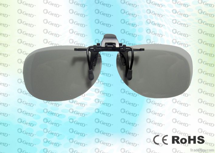 Fashionable reusable passive 3d glasses