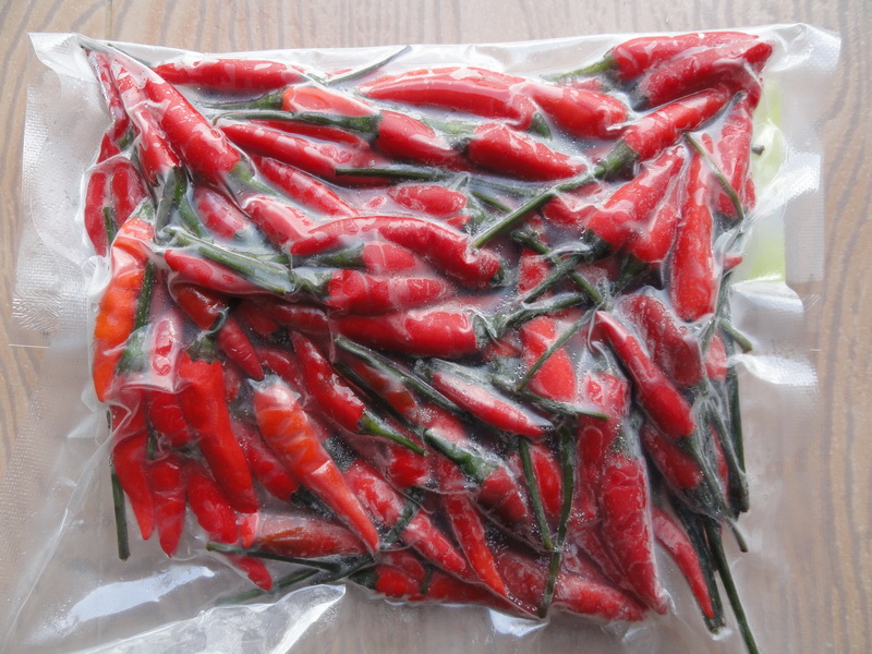Frozen Red hot chilli
