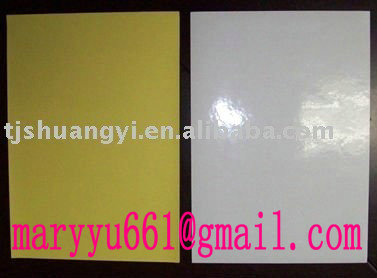Cast coated paper