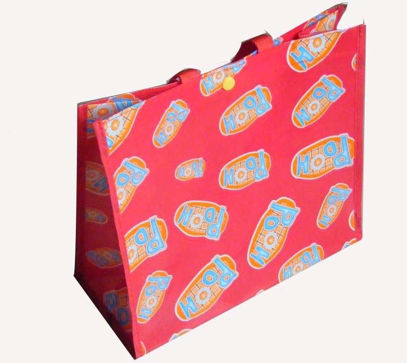 pp woven laminated shopping bag