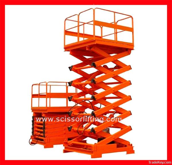 Hydraulic cargo lift elevator