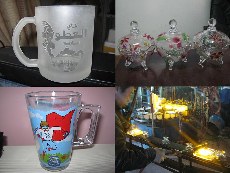 glass candleholder, glass vase, glass jar